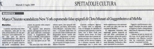 NY-gazzettino martedi 21 luglio 2009